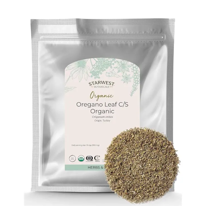 Organic Greek Oregano Dried Leaf — 1 lb Bulk Bag